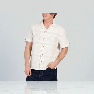 Ben Sherman Short Sleeve Sandhaven Stripe Camp Shirt | Size M